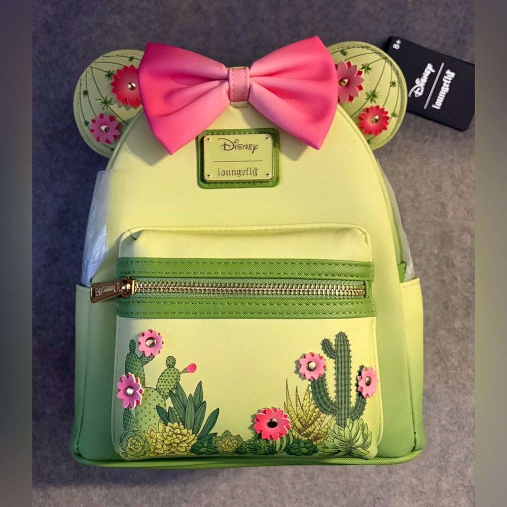 Loungefly Minnie Mouse Cacti Mini Backpack